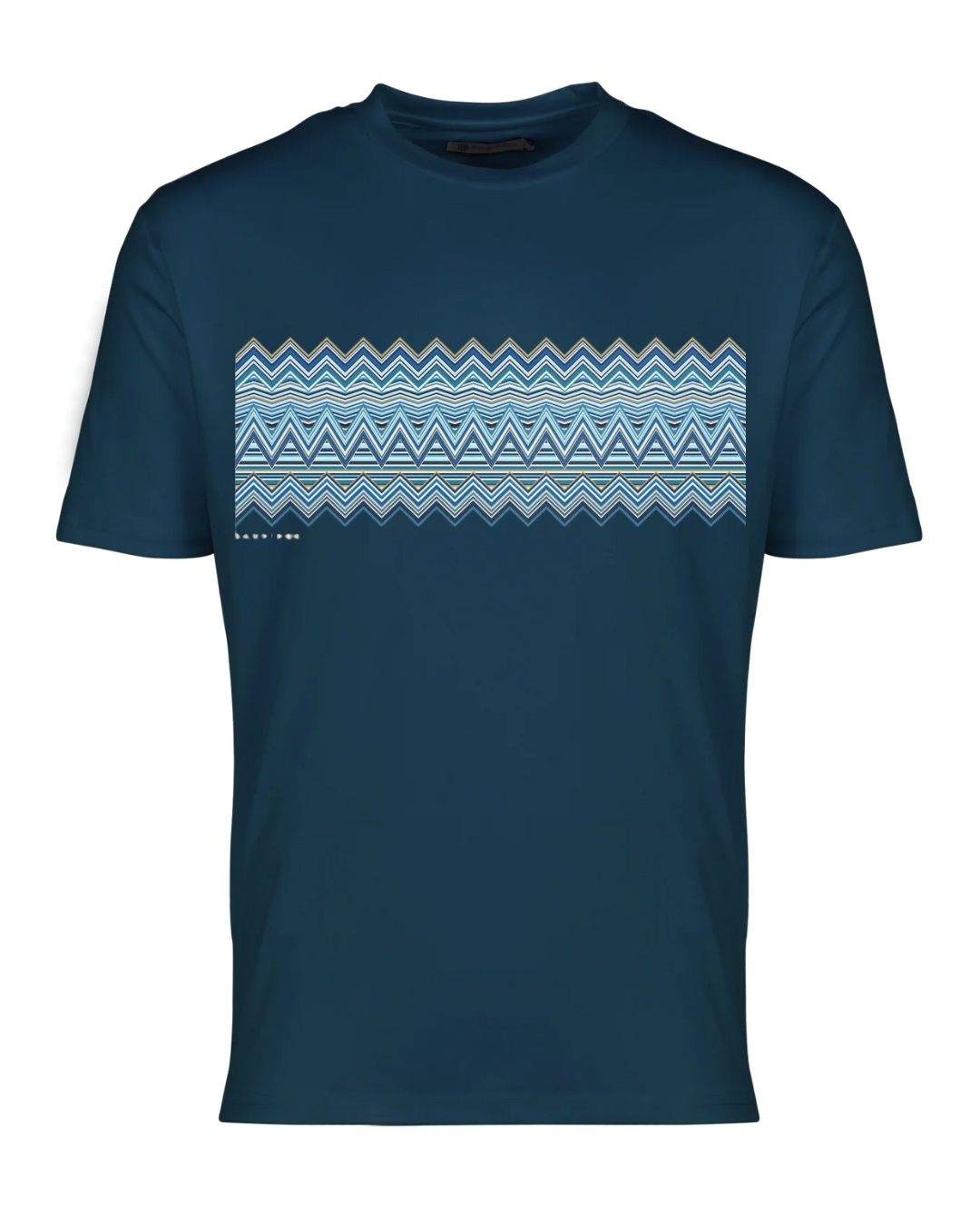 Moda Bandidos Blue Multi Zig T-Shirt - Midnight Blue